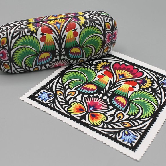 Folkstar Accessories - Eyeglasses case cover hard folklore design new